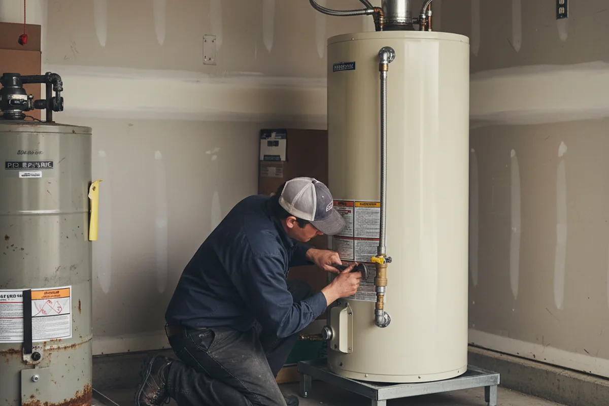 Water heater and shutoff valve replacement in Arcadia